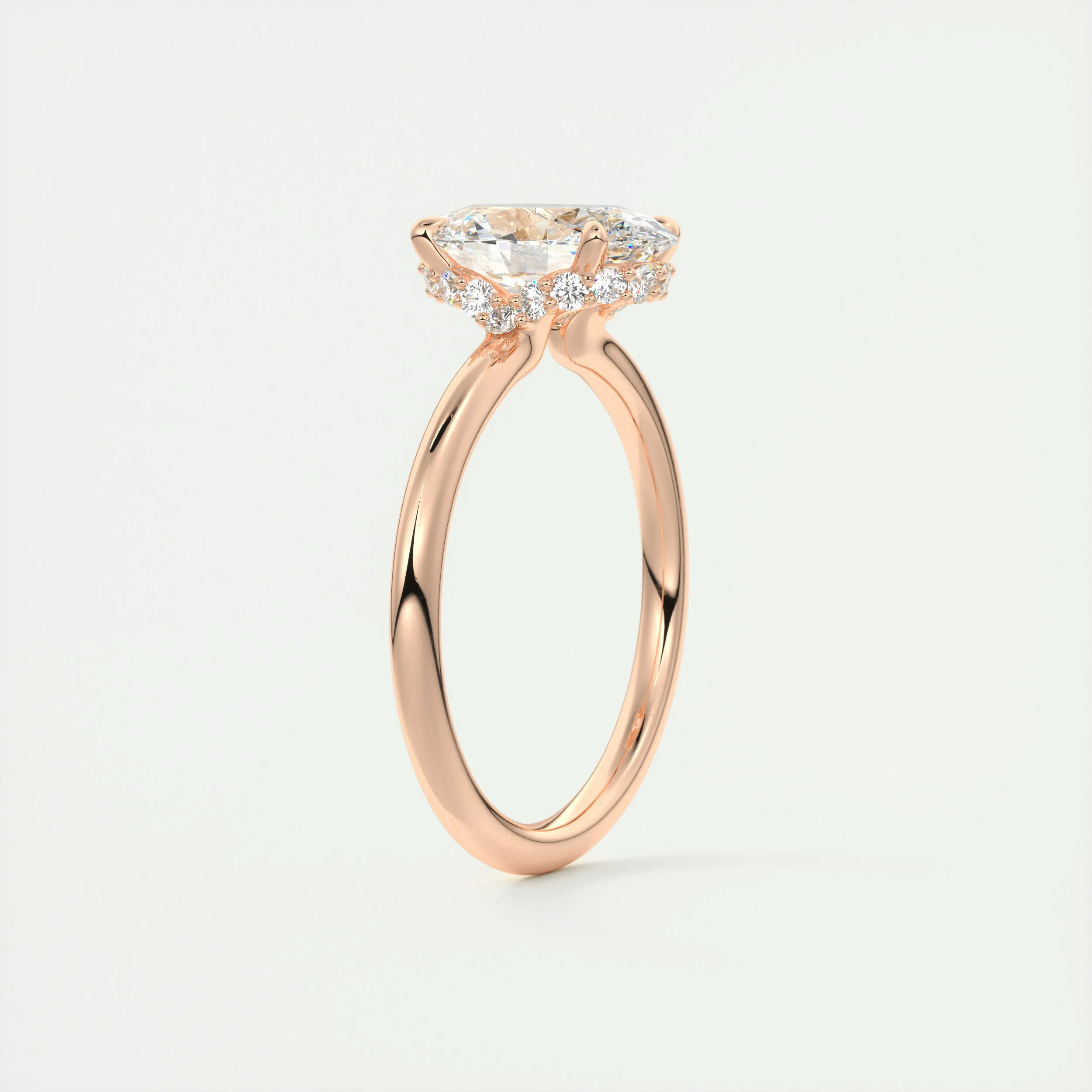 Plunge Hidden Halo | Oval