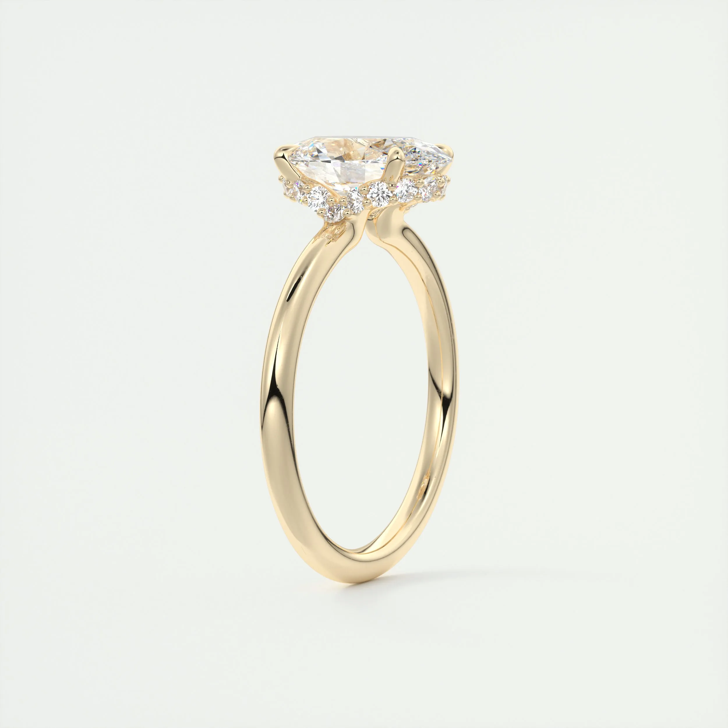 Plunge Hidden Halo | Oval