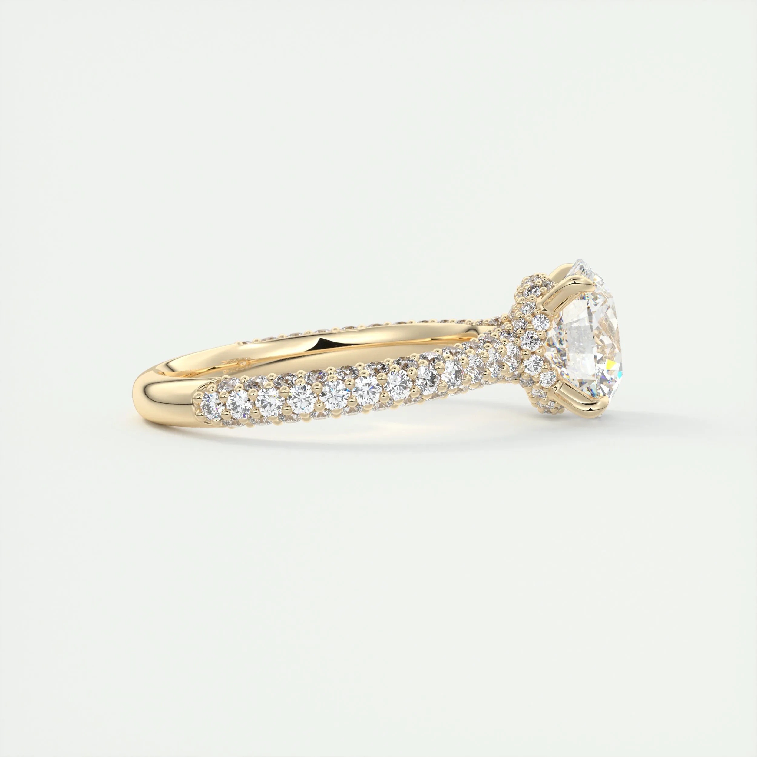 Plunge Triple Pavé | Round