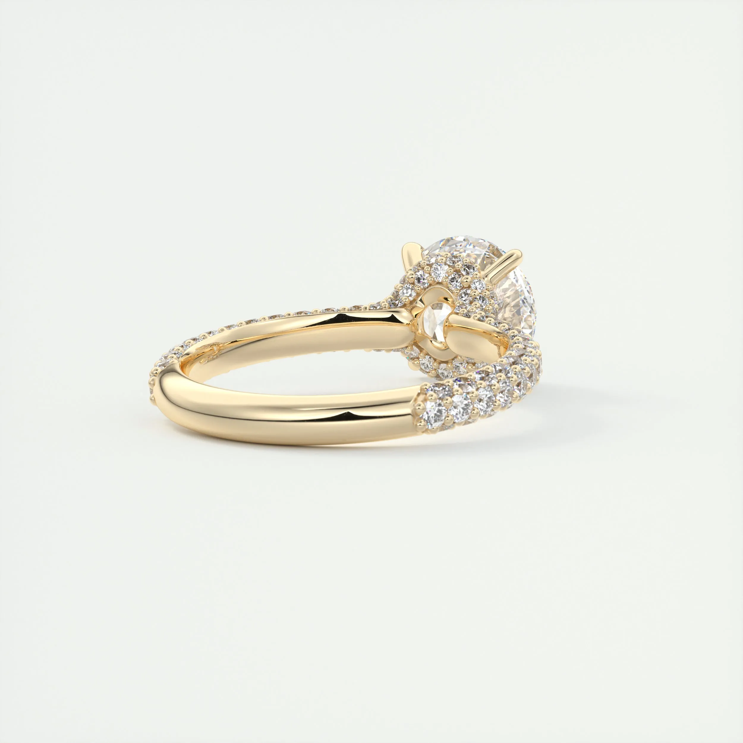 Plunge Triple Pavé | Round