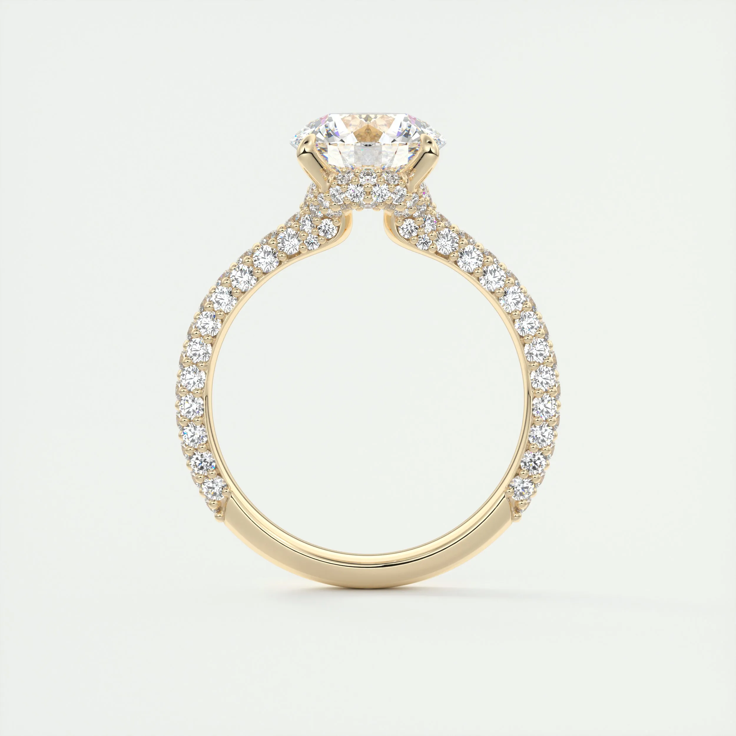 Plunge Triple Pavé | Round