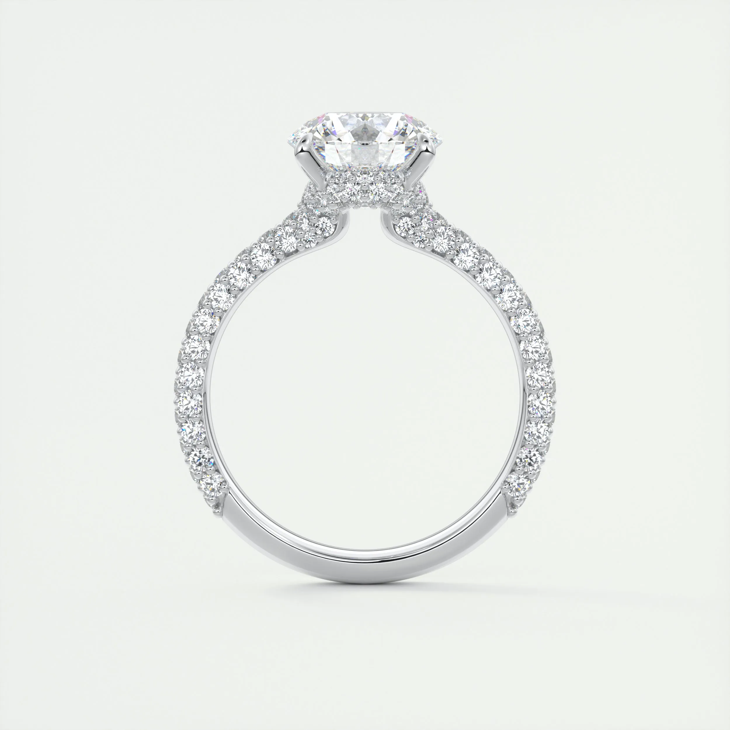 Plunge Triple Pavé | Round