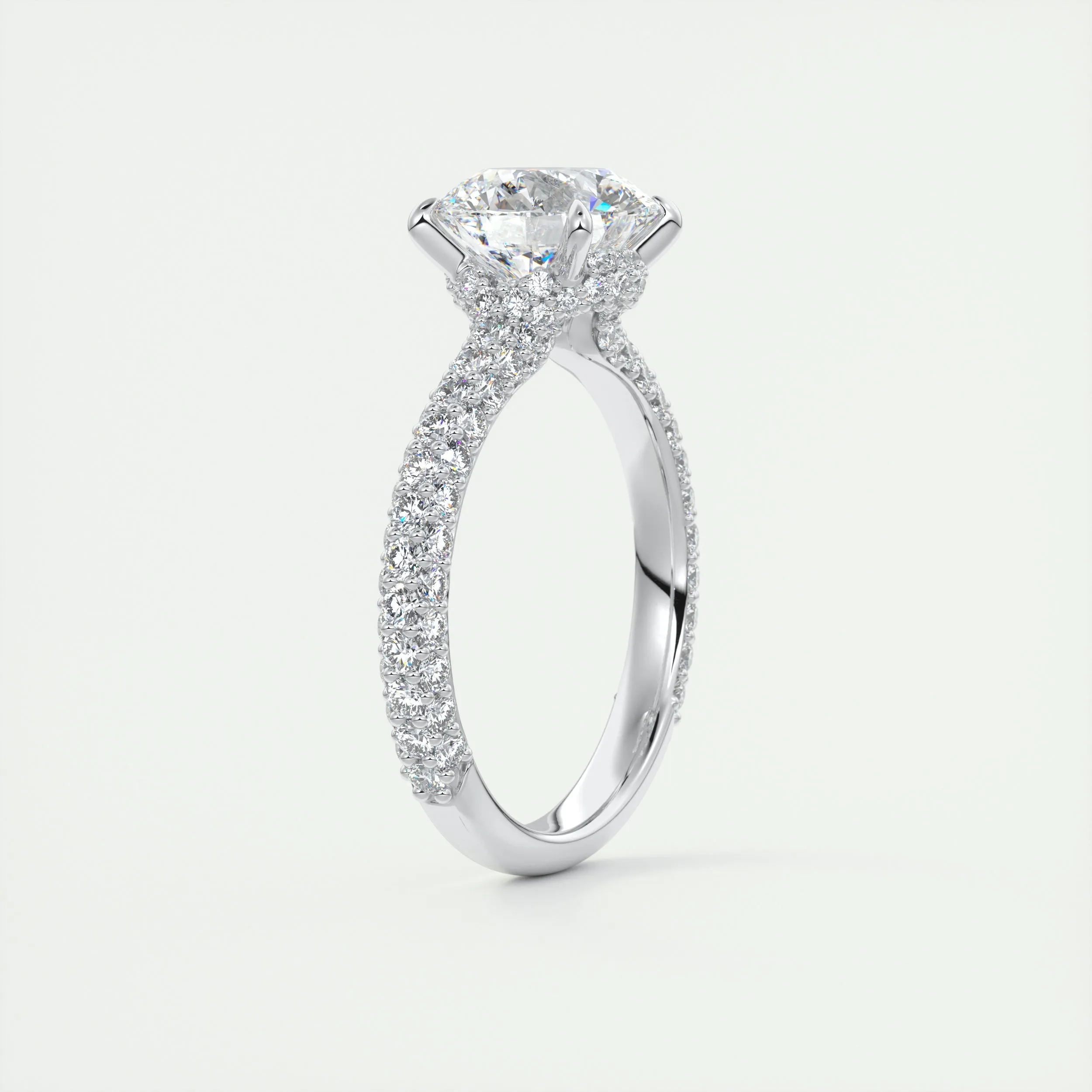 Plunge Triple Pavé | Round