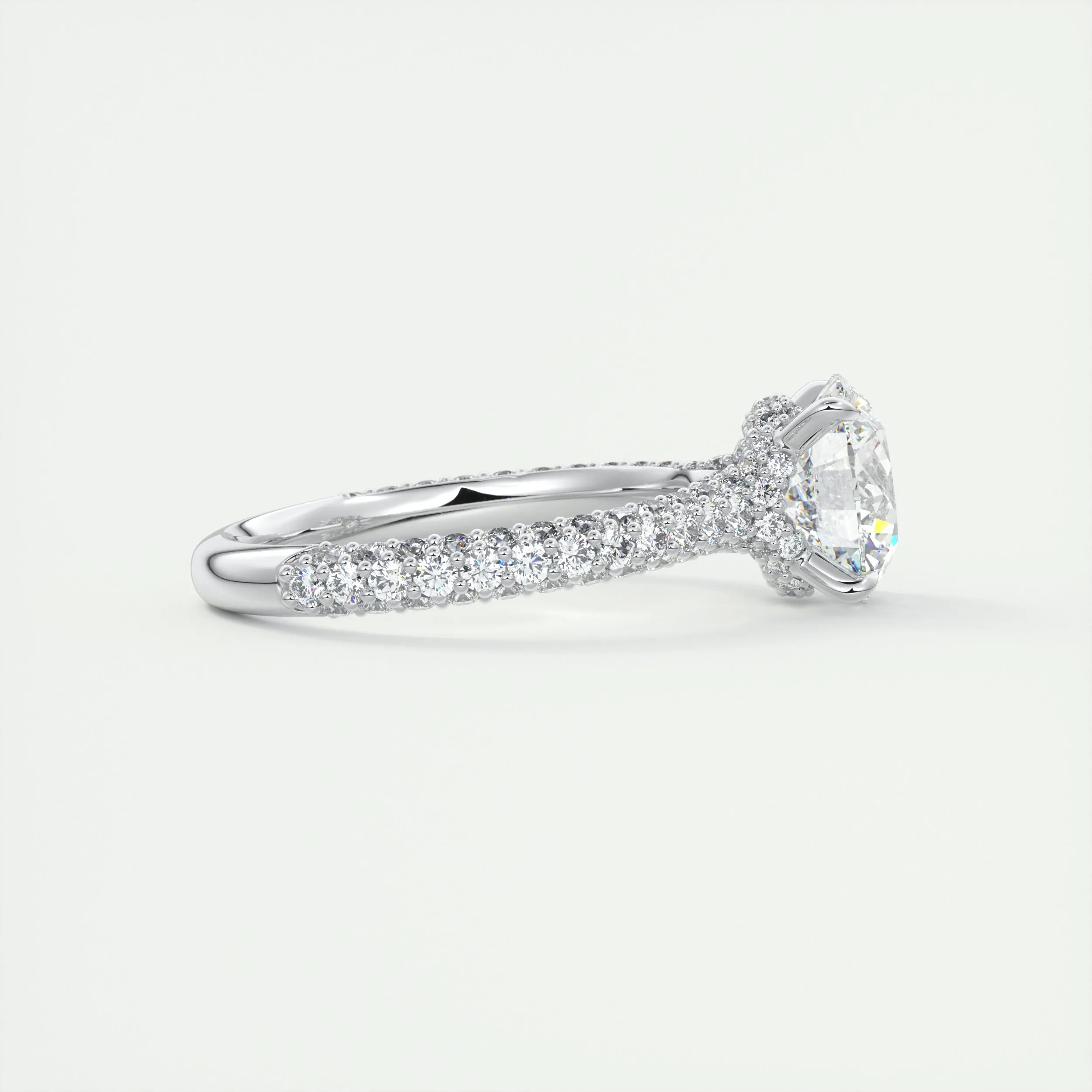 Plunge Triple Pavé | Round