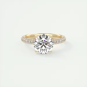 Plunge Triple Pavé | Round