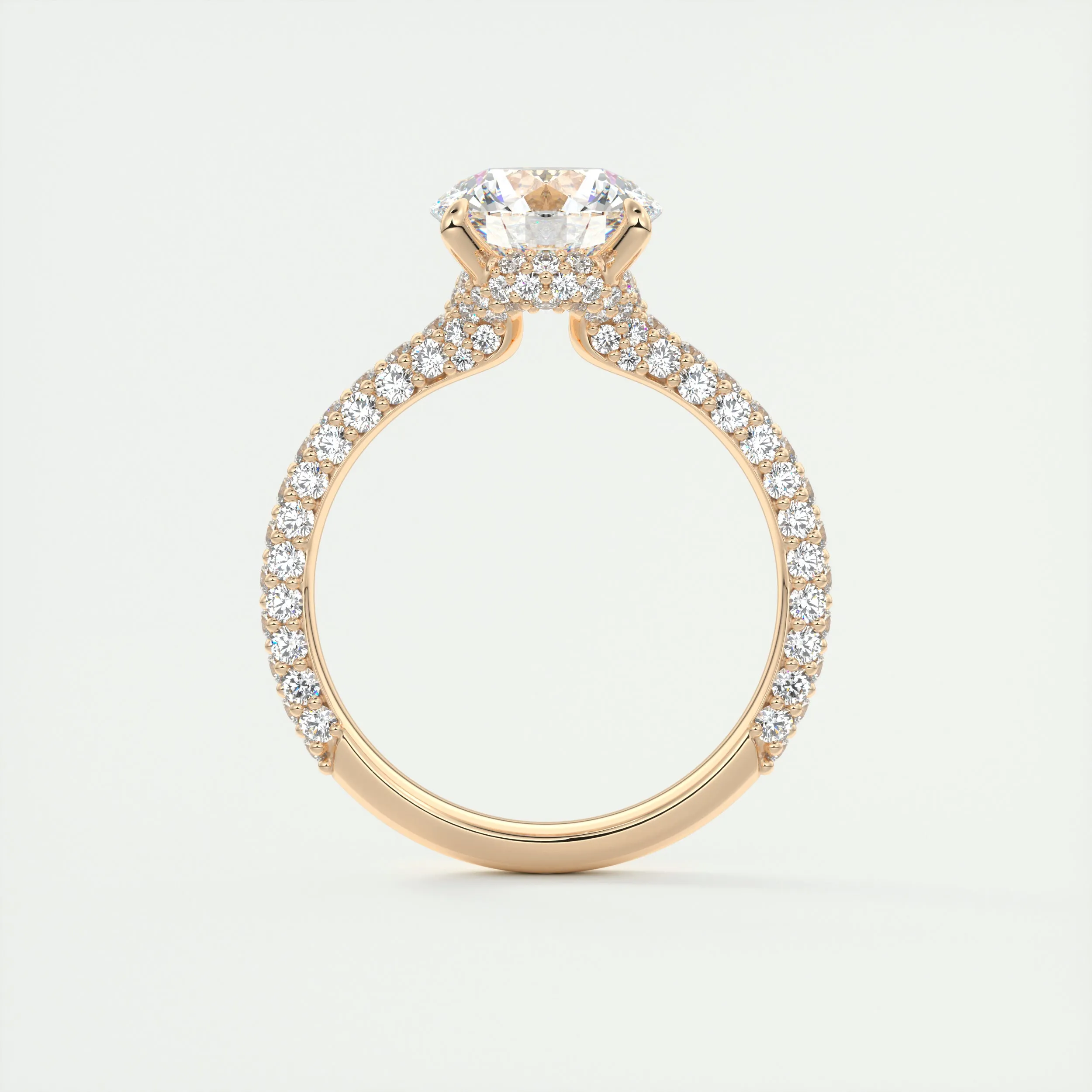 Plunge Triple Pavé | Round