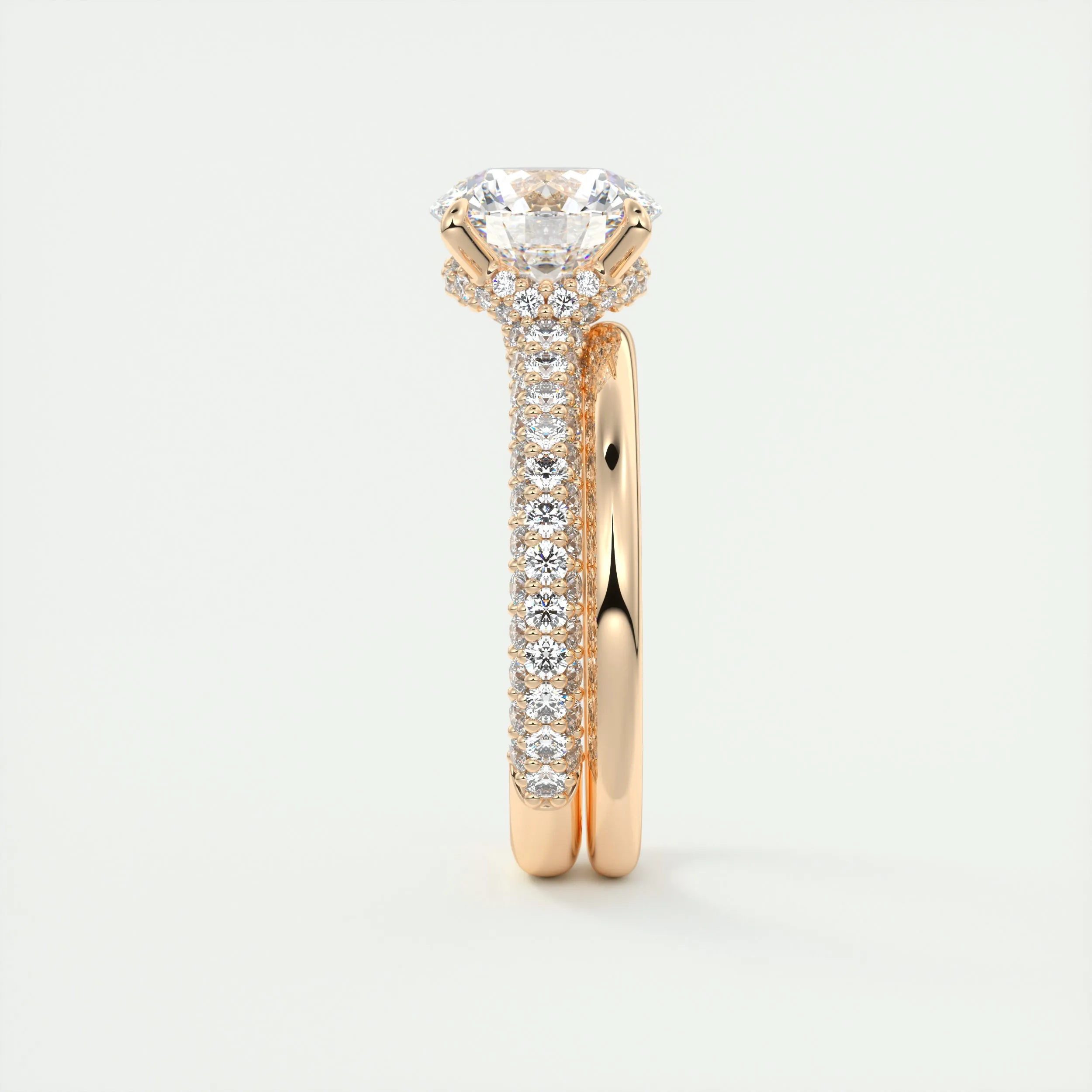 Plunge Triple Pavé | Round