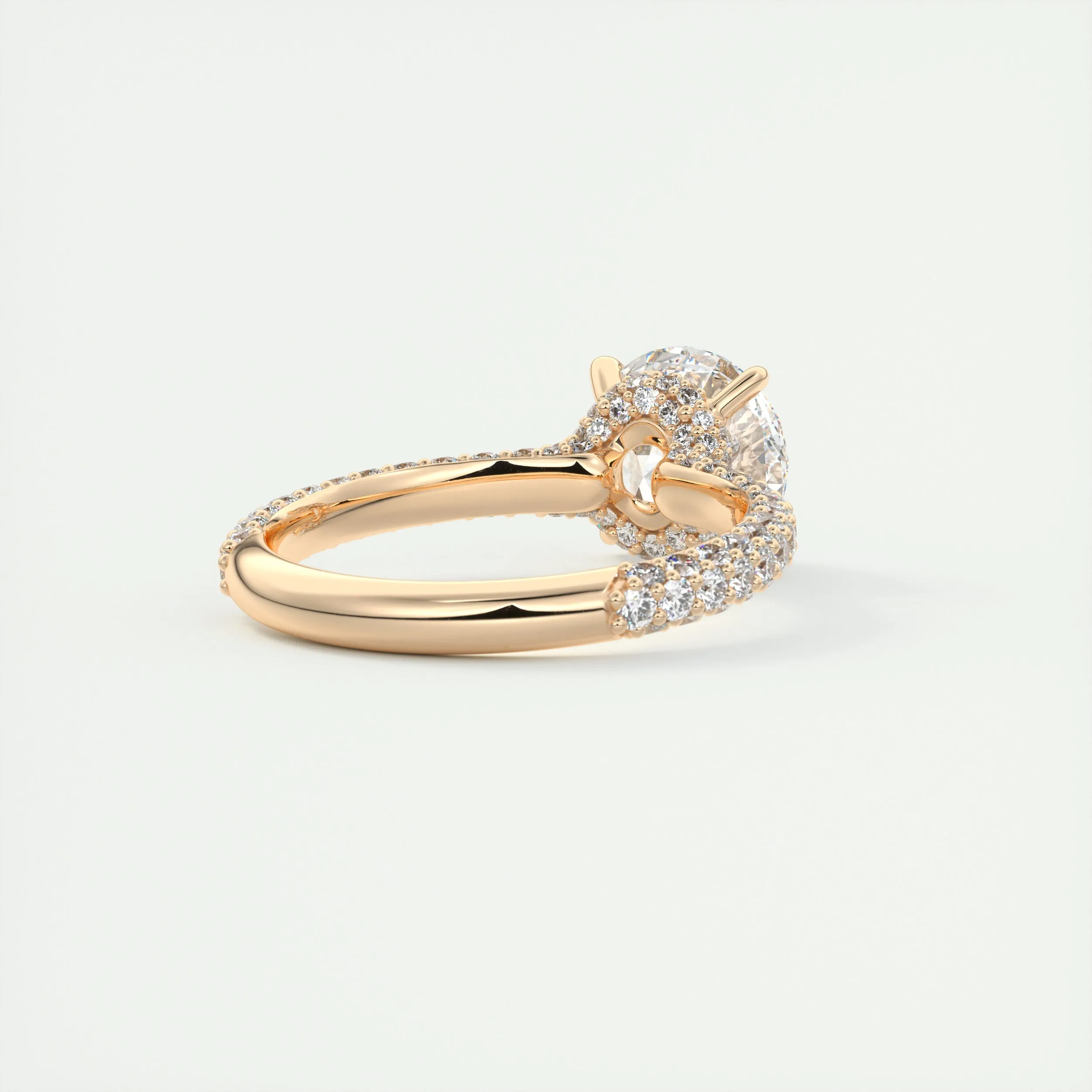 Plunge Triple Pavé | Round
