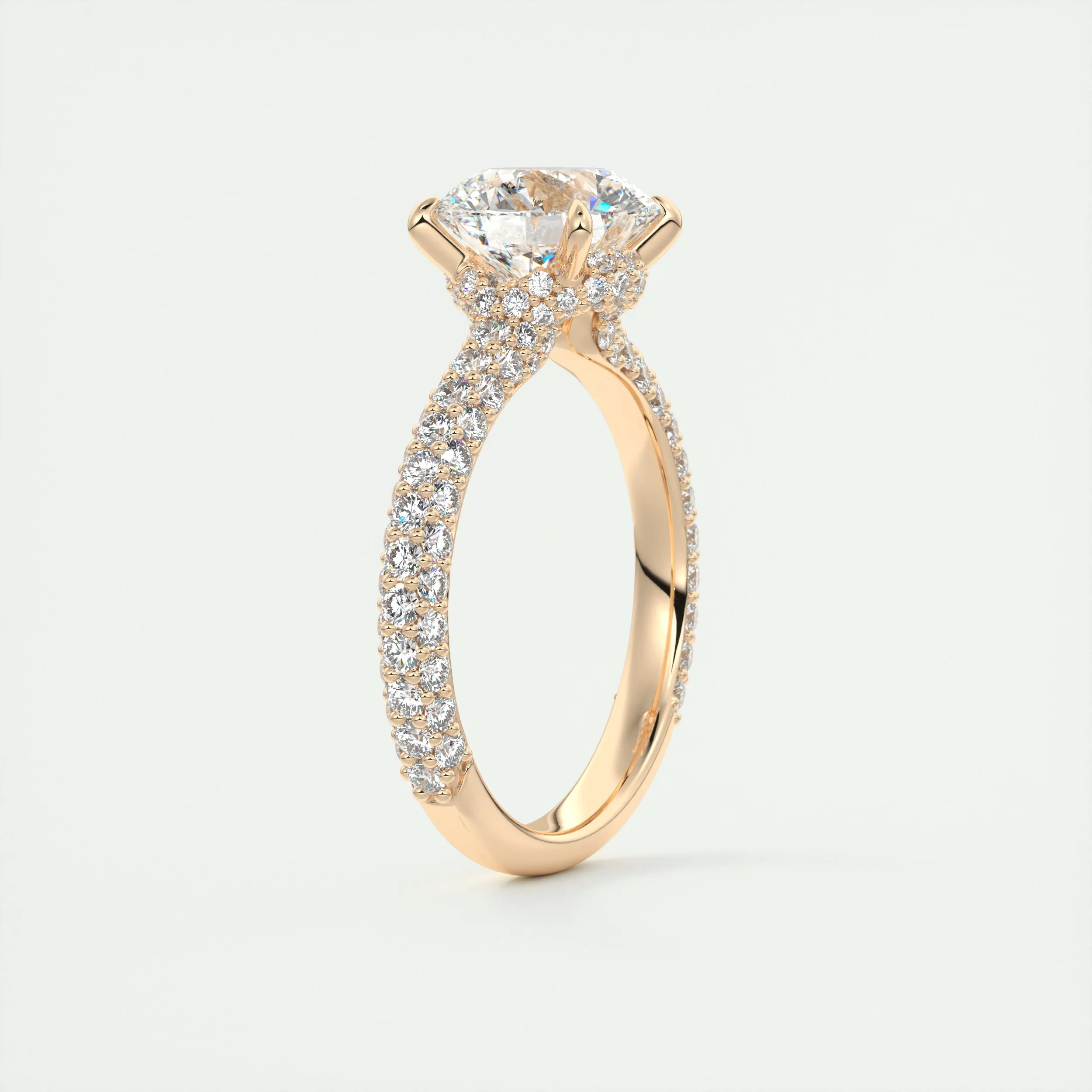 Plunge Triple Pavé | Round
