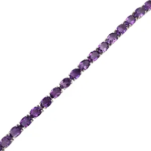 Purple Gem Bracelet (Silver)