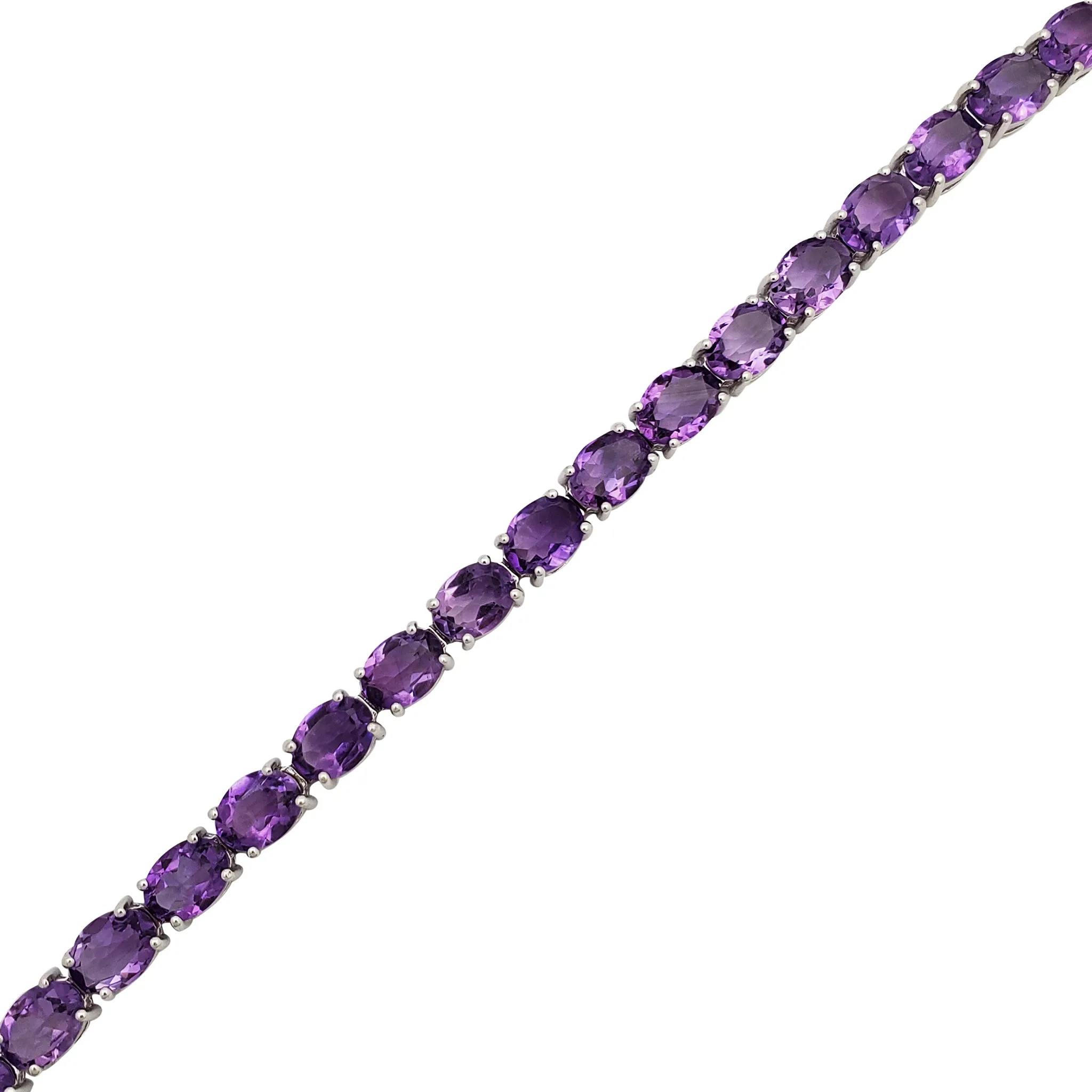 Purple Gem Bracelet (Silver)