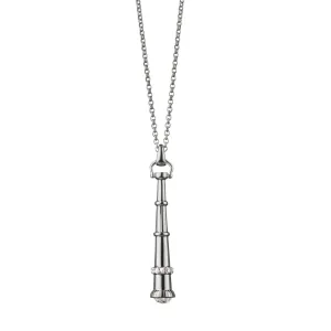 "Curiosity" Telescope Charm With Sapphires