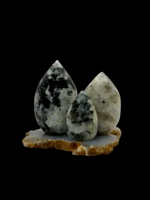 Rainbow Moonstone Flame, Rainbow Moonstone Crystal, Rainbow Moonstone Stone, Intuition Stone