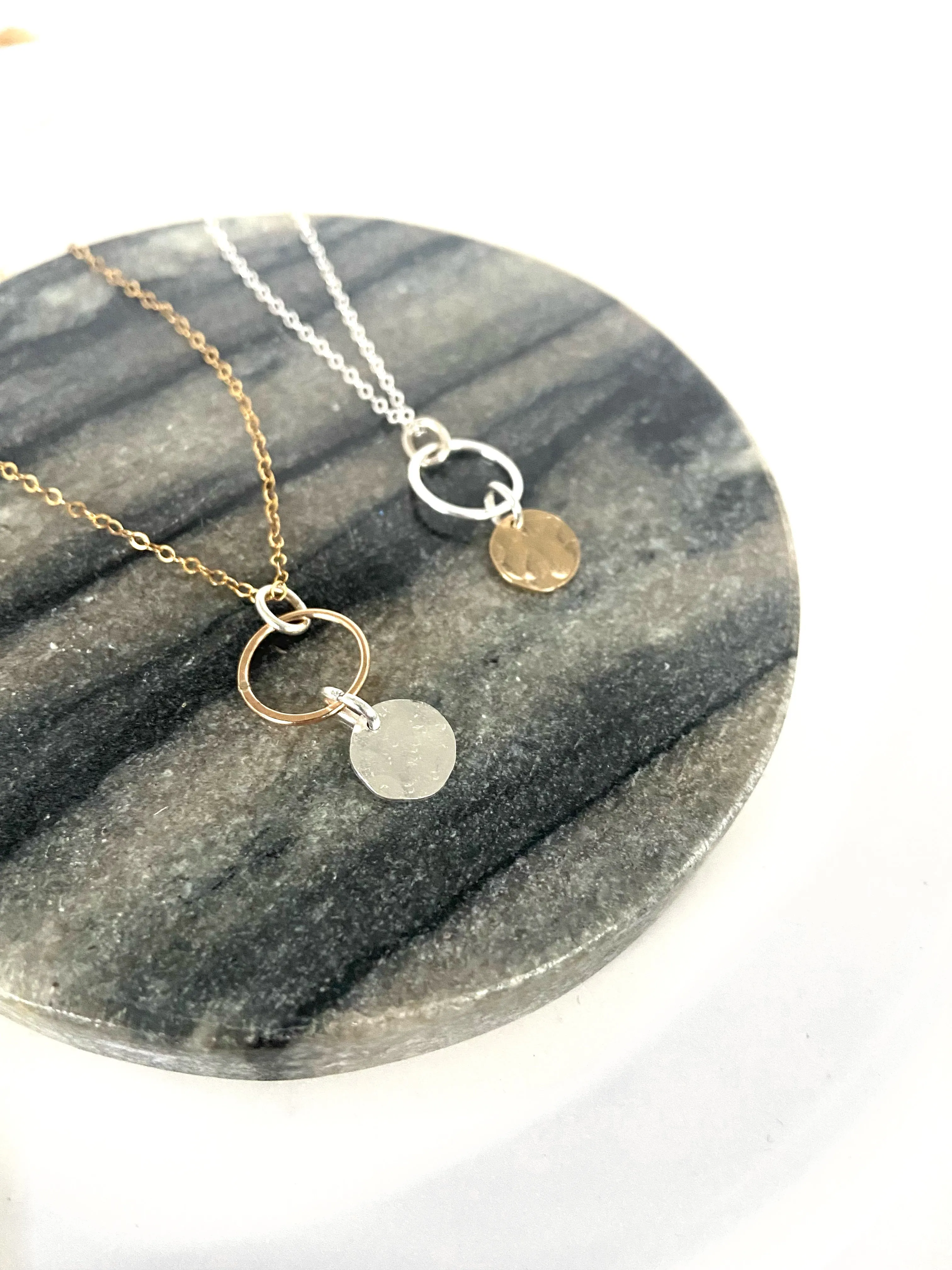 Rainey Mixed Metal Charm Necklace