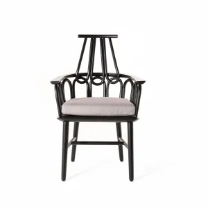 Rattan and Mahogany Amarta Dining Chair