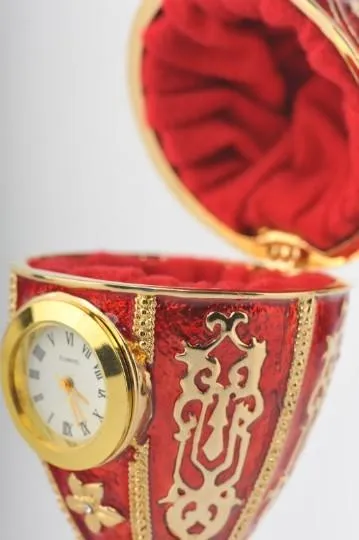 Red Egg with a Clock