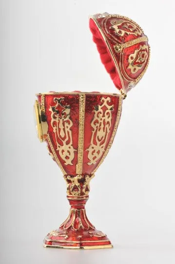 Red Egg with a Clock