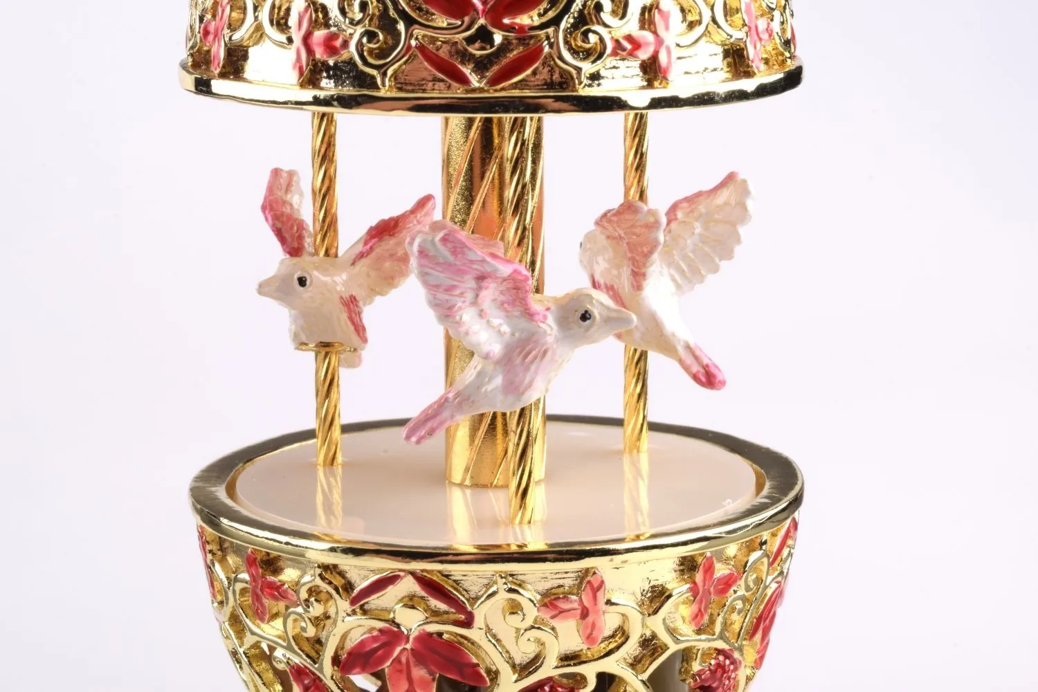 Red Faberge Egg with Doves