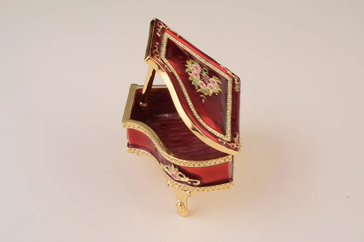 Red Piano Trinket Box