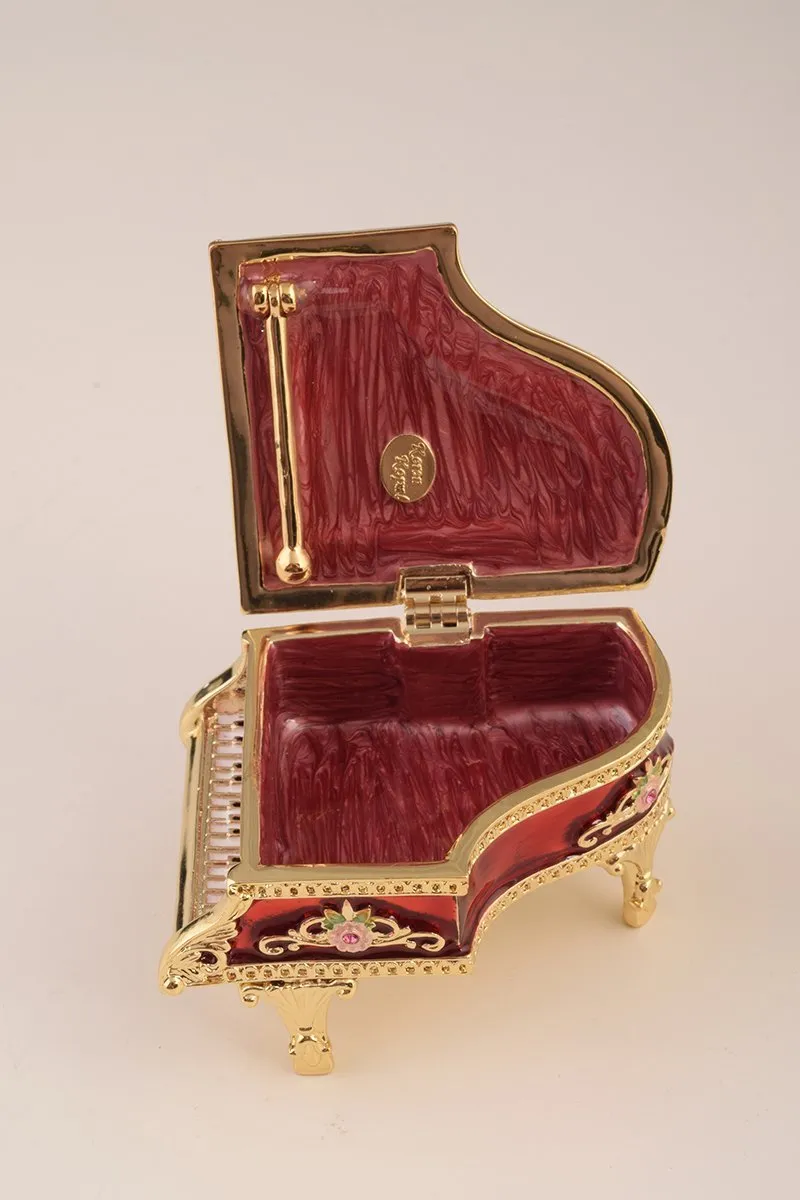 Red Piano Trinket Box
