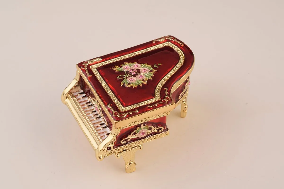 Red Piano Trinket Box