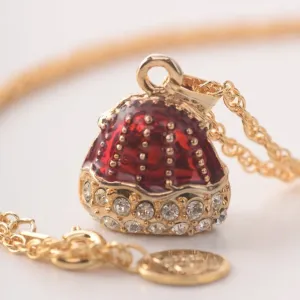 Red Purse Pendant Necklace