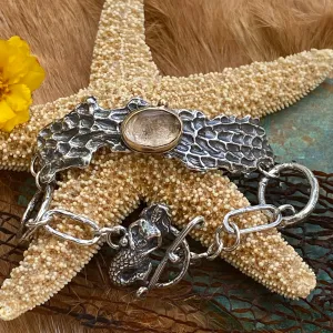 Reef Mermaid and Topez Sea Fan Coral Cuff
