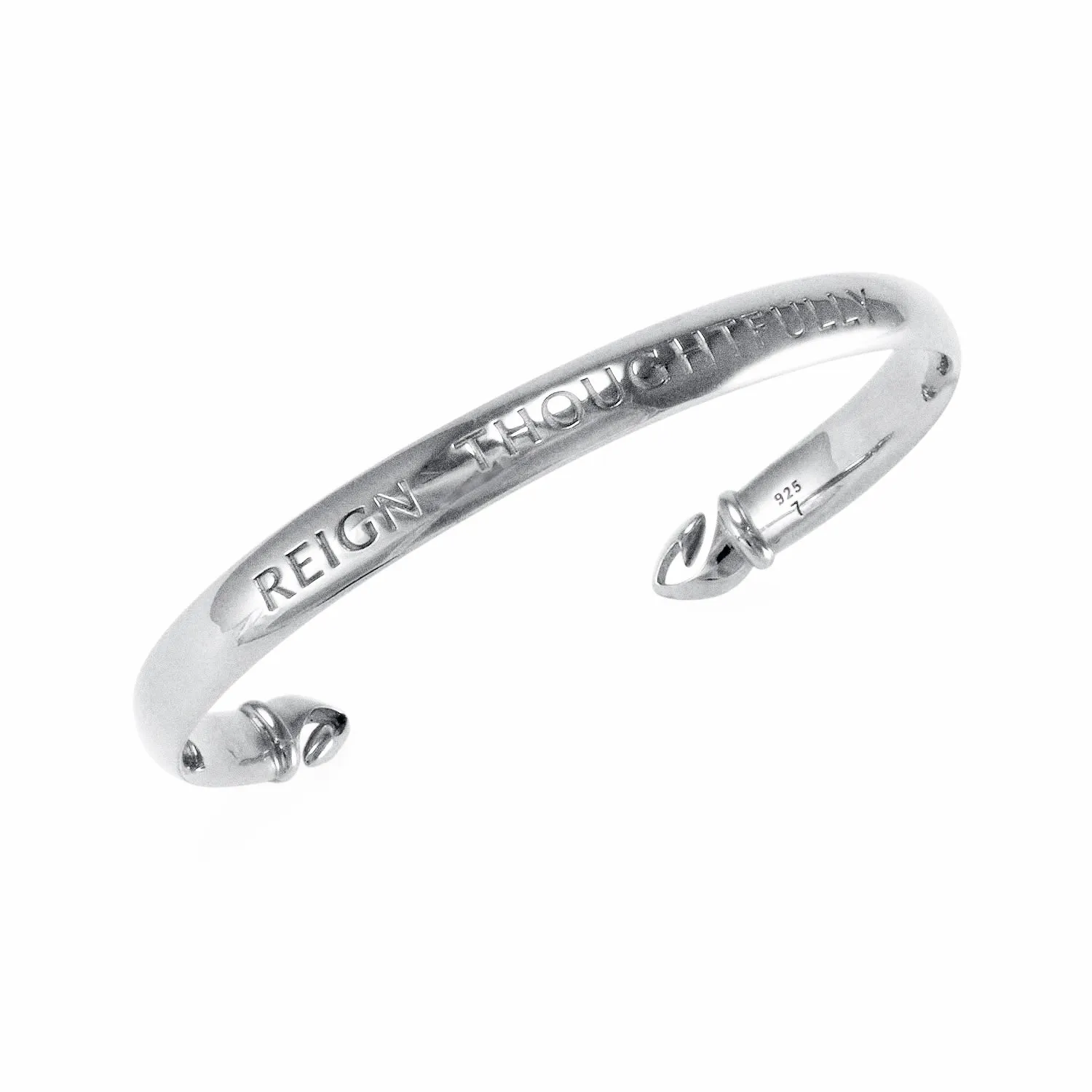 Reign Thoughtfully Cuff - Sterling Silver