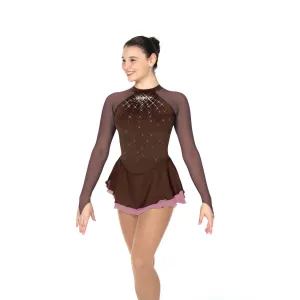 Rich Rosewood Figure Skating Dress