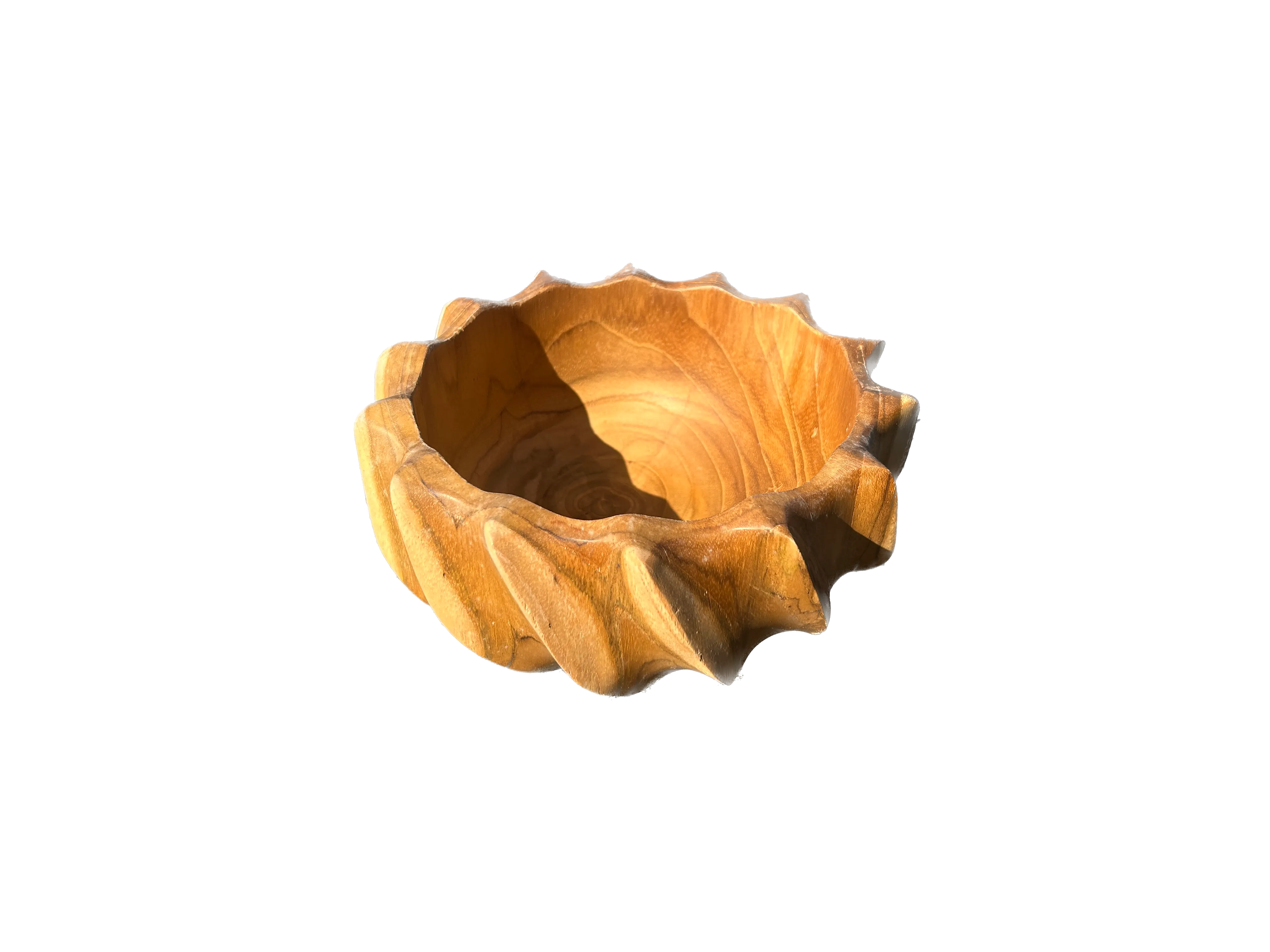 Ripple Teak Bowls
