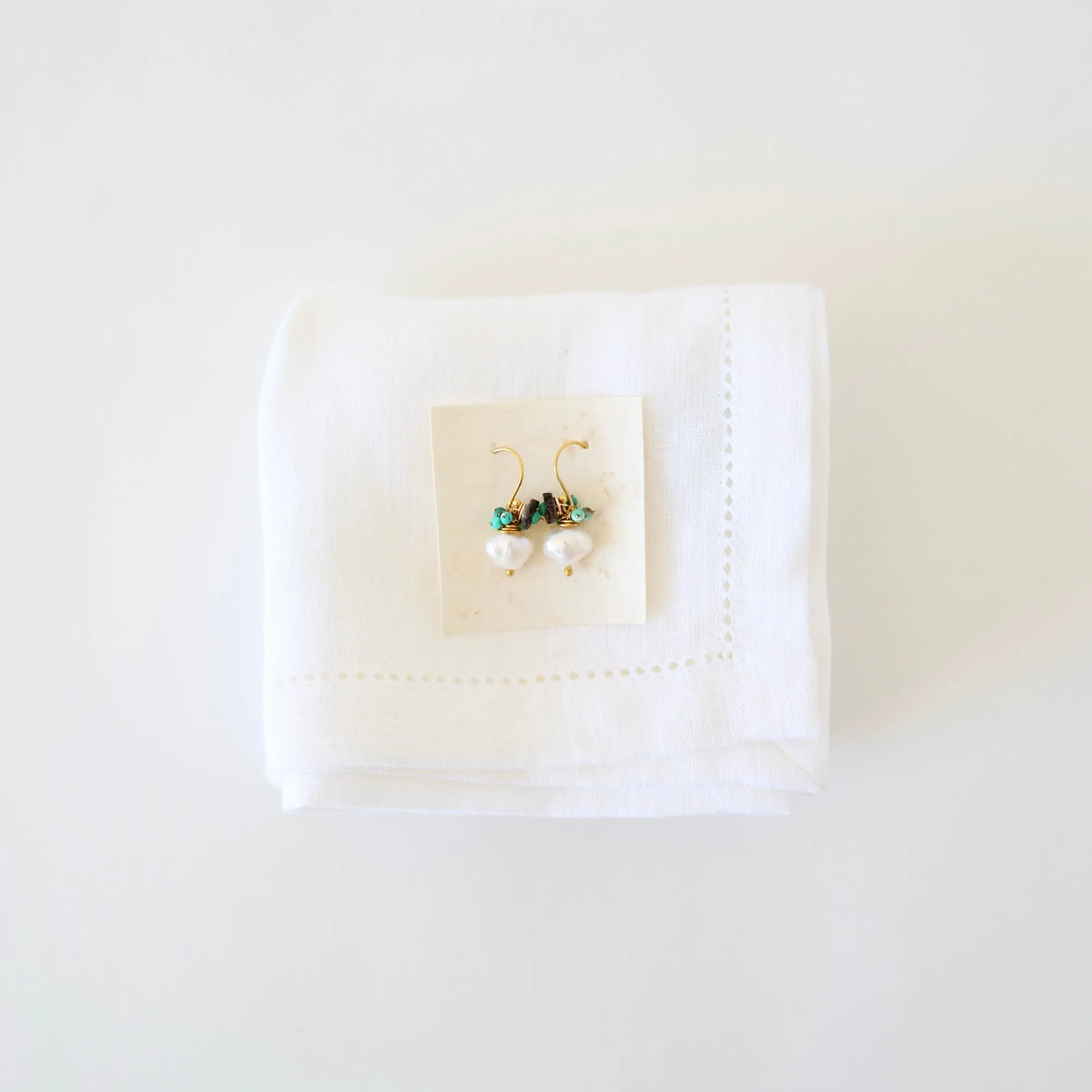 Riversong Cultured Pearl with Flower Earrings
