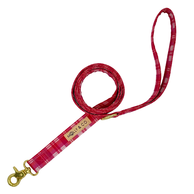 Rosewood Tartan Plaid - Dog Leash