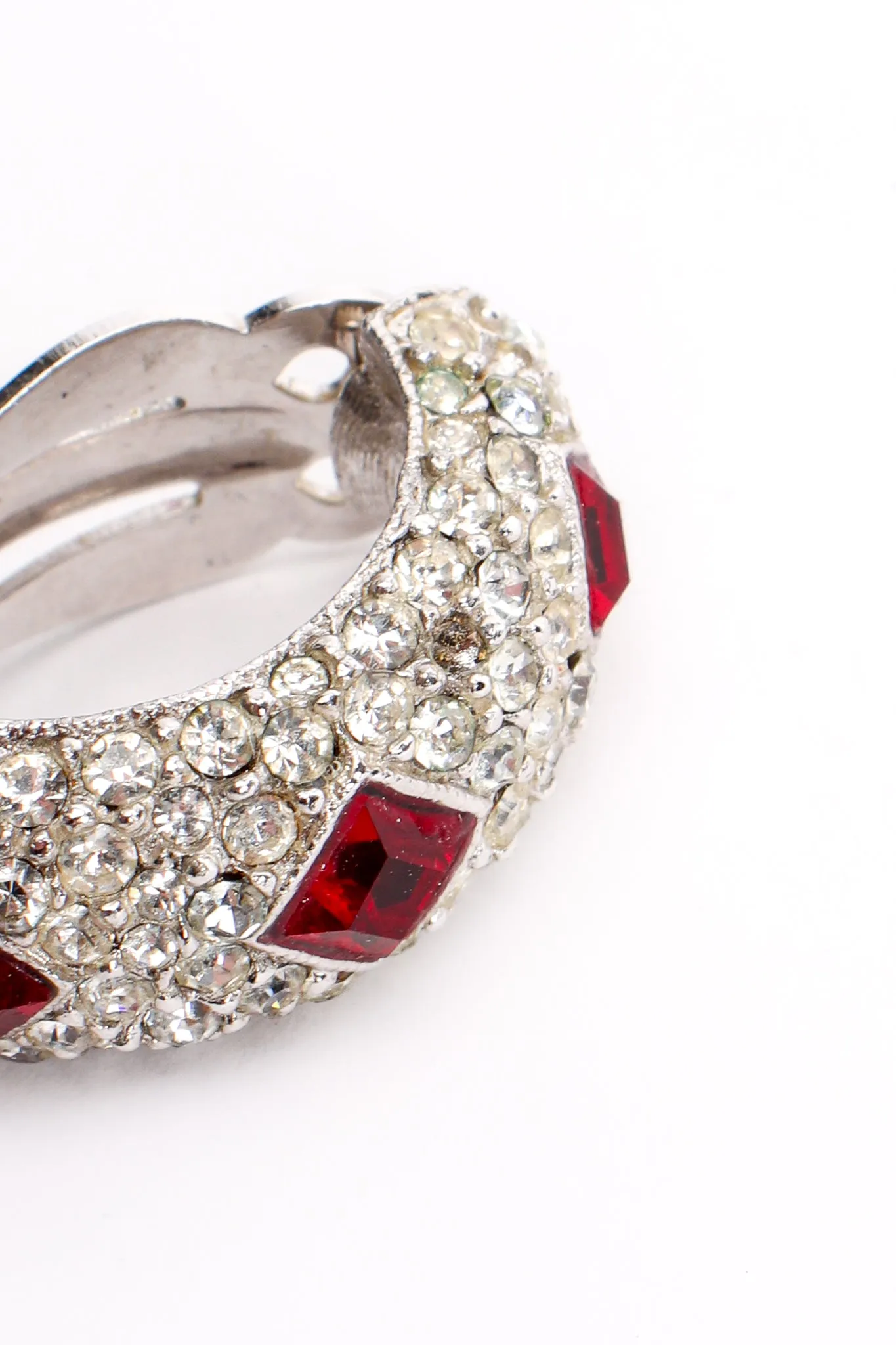 Ruby Cocktail Collar Bracelet & Earring Set