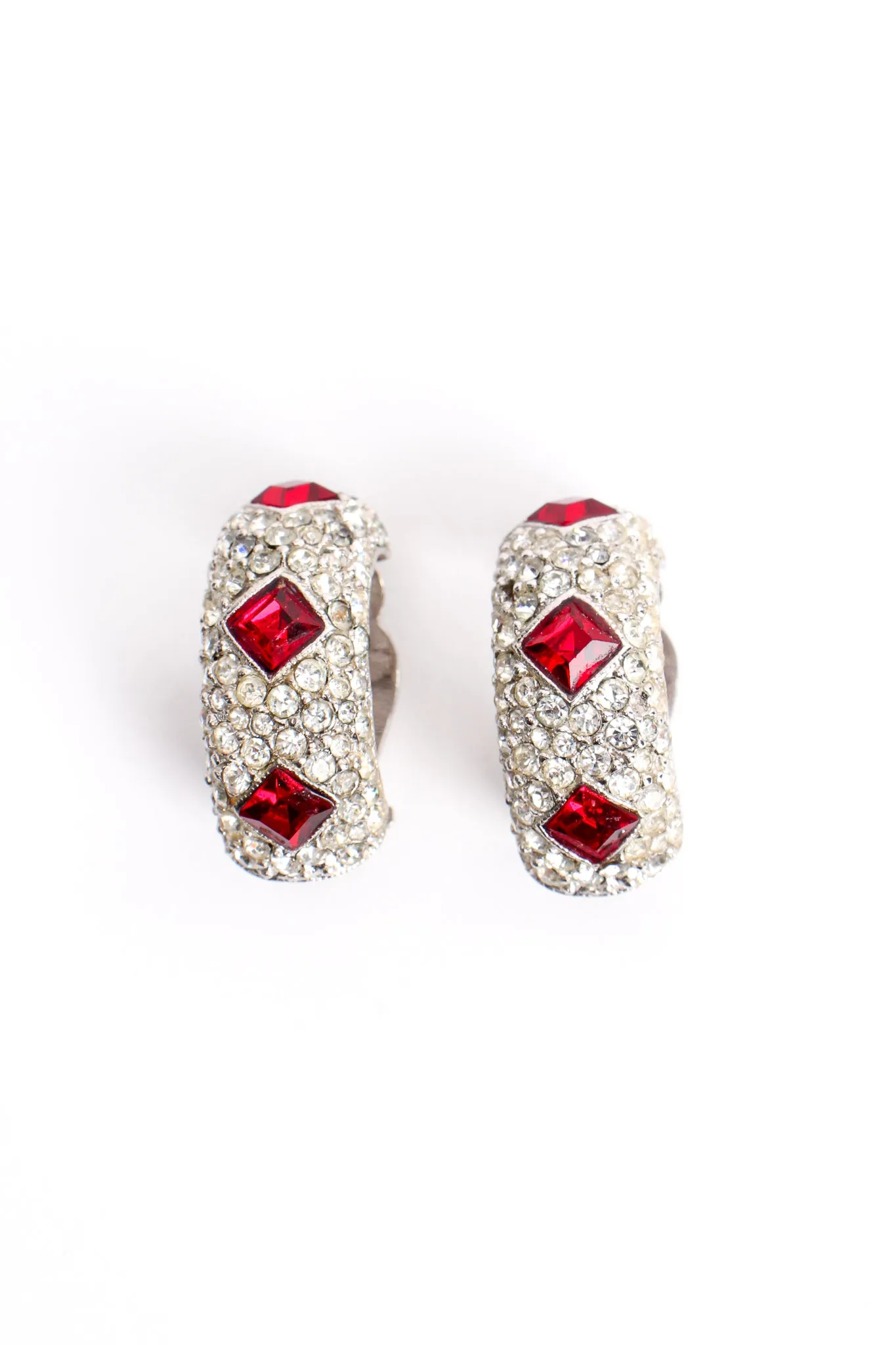 Ruby Cocktail Collar Bracelet & Earring Set