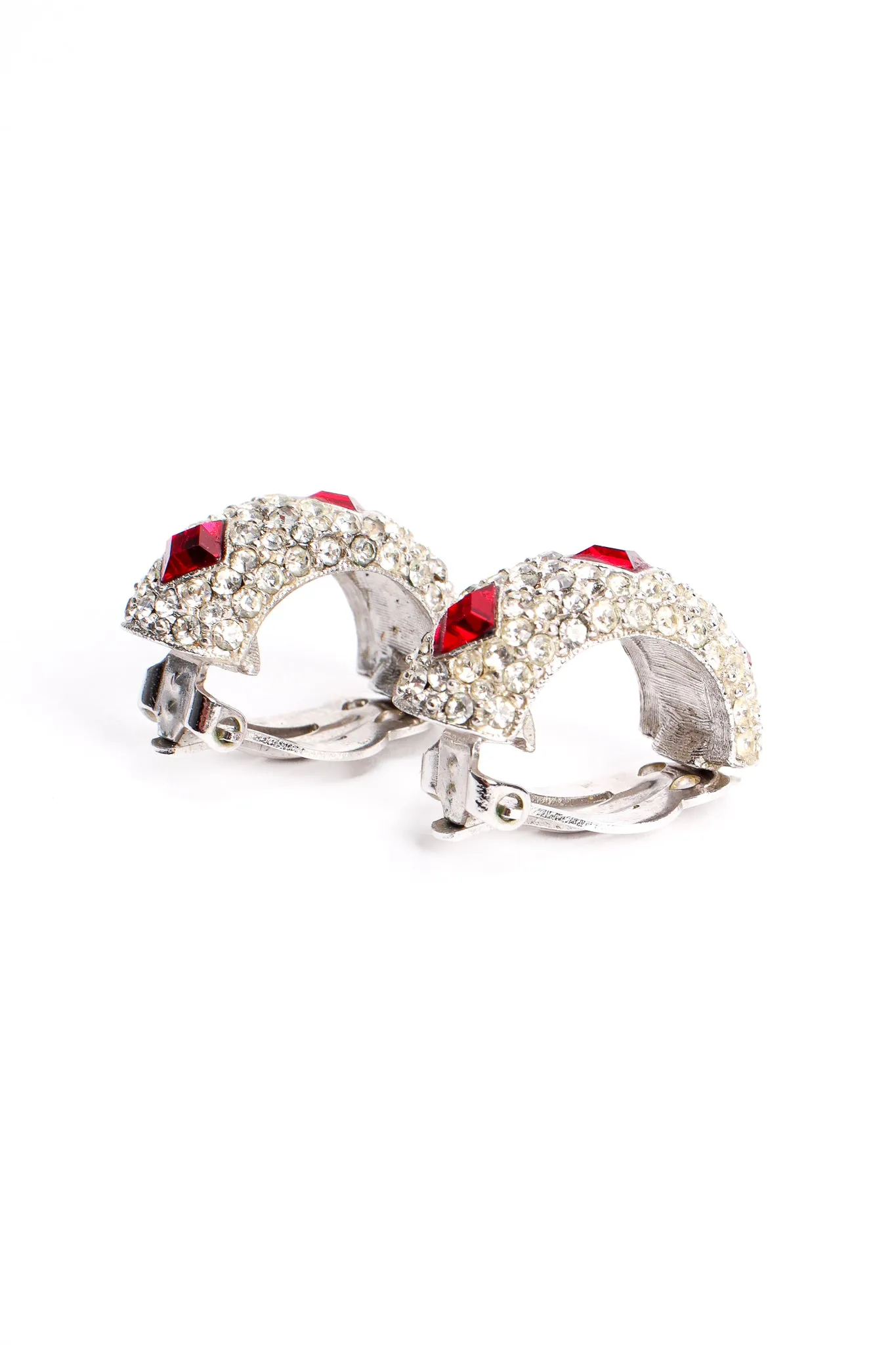 Ruby Cocktail Collar Bracelet & Earring Set