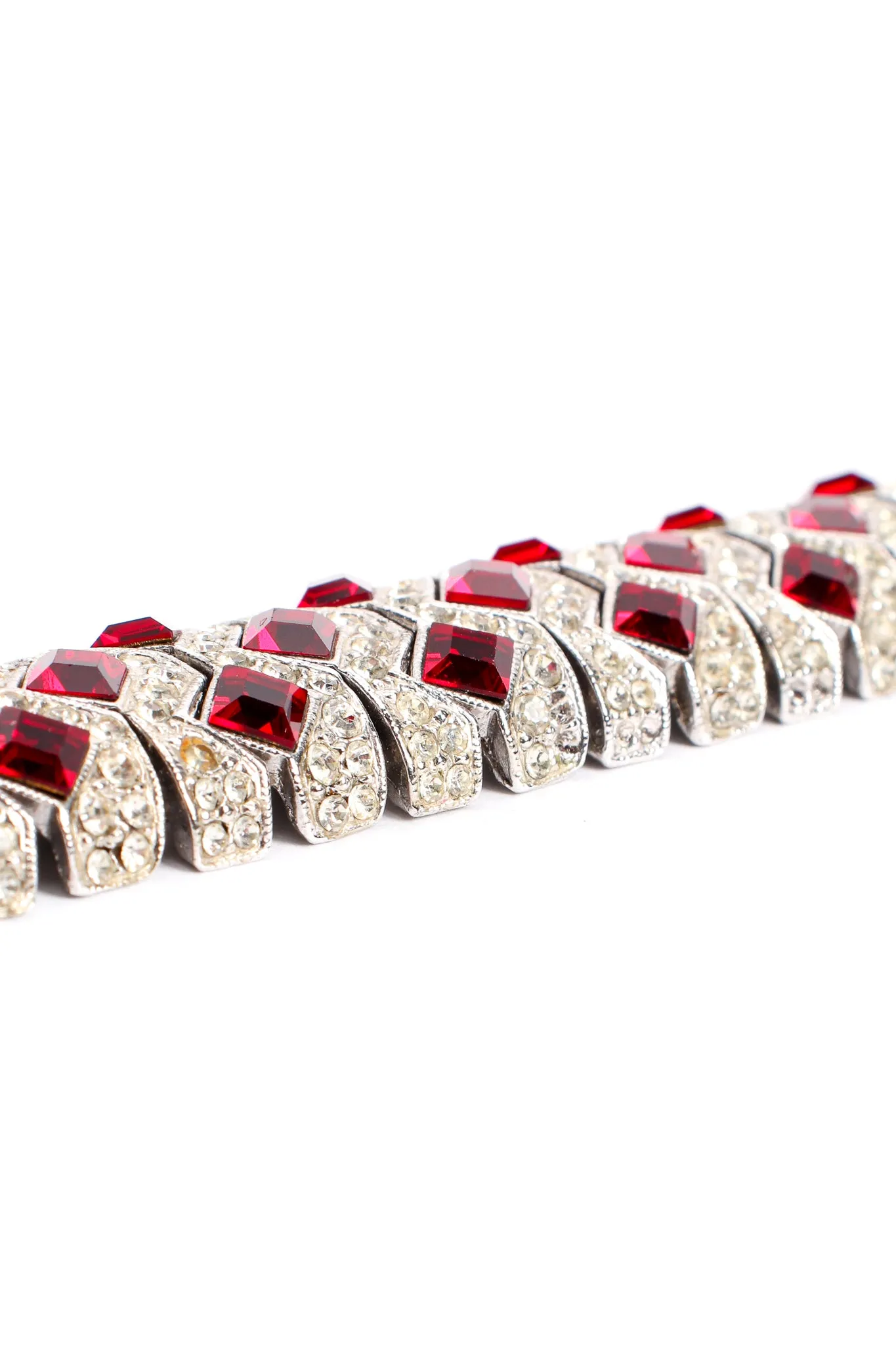 Ruby Cocktail Collar Bracelet & Earring Set