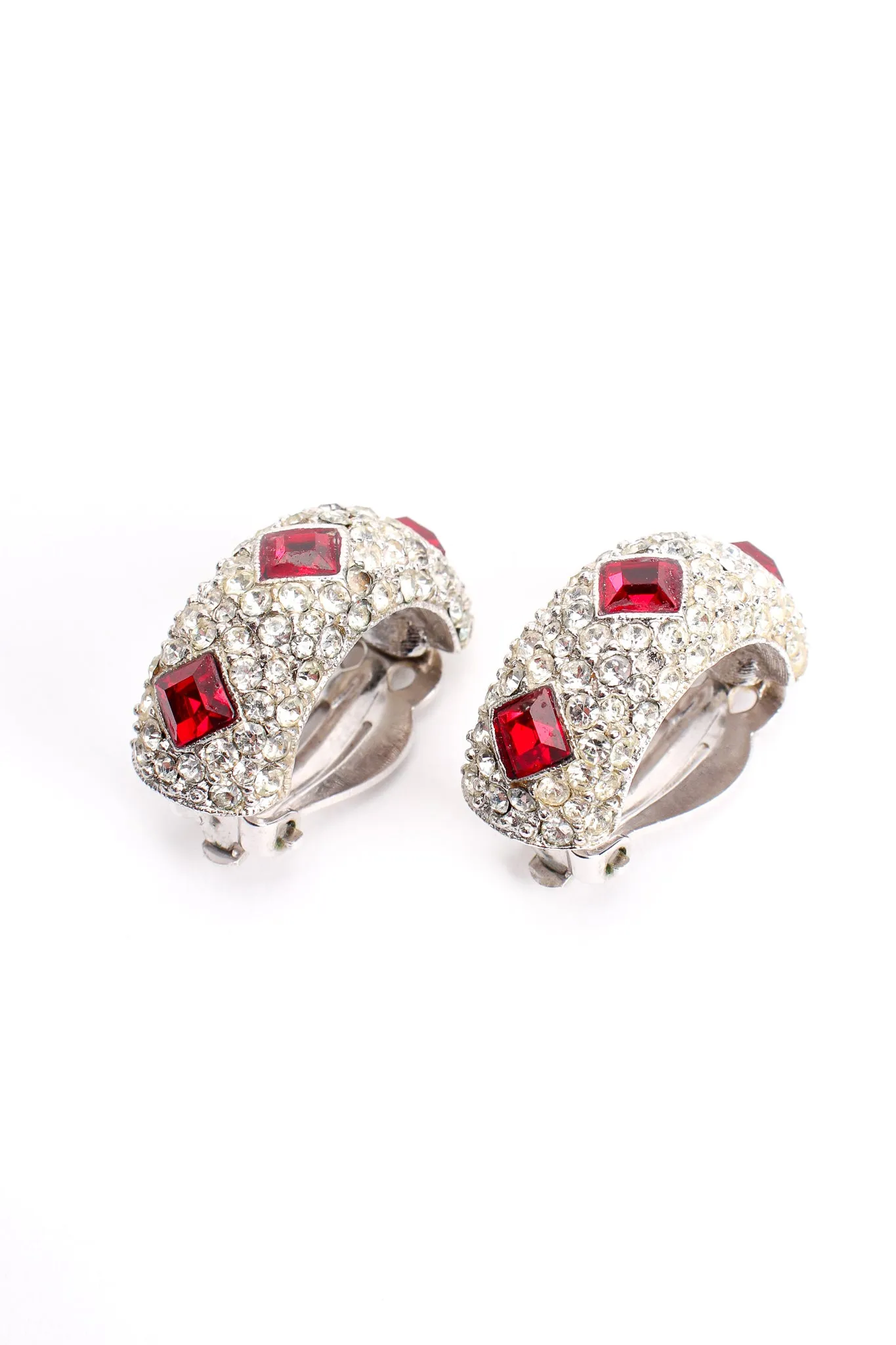 Ruby Cocktail Collar Bracelet & Earring Set
