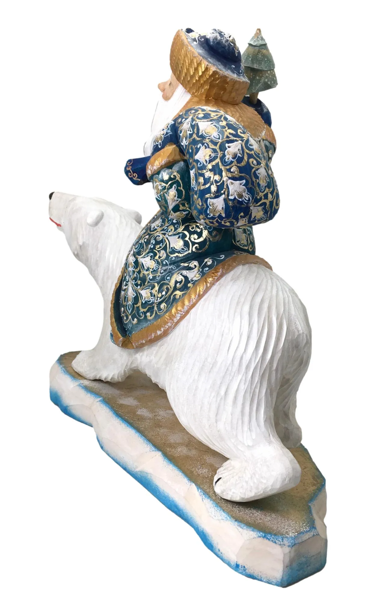 Russian Santa on Polar Bear, Large