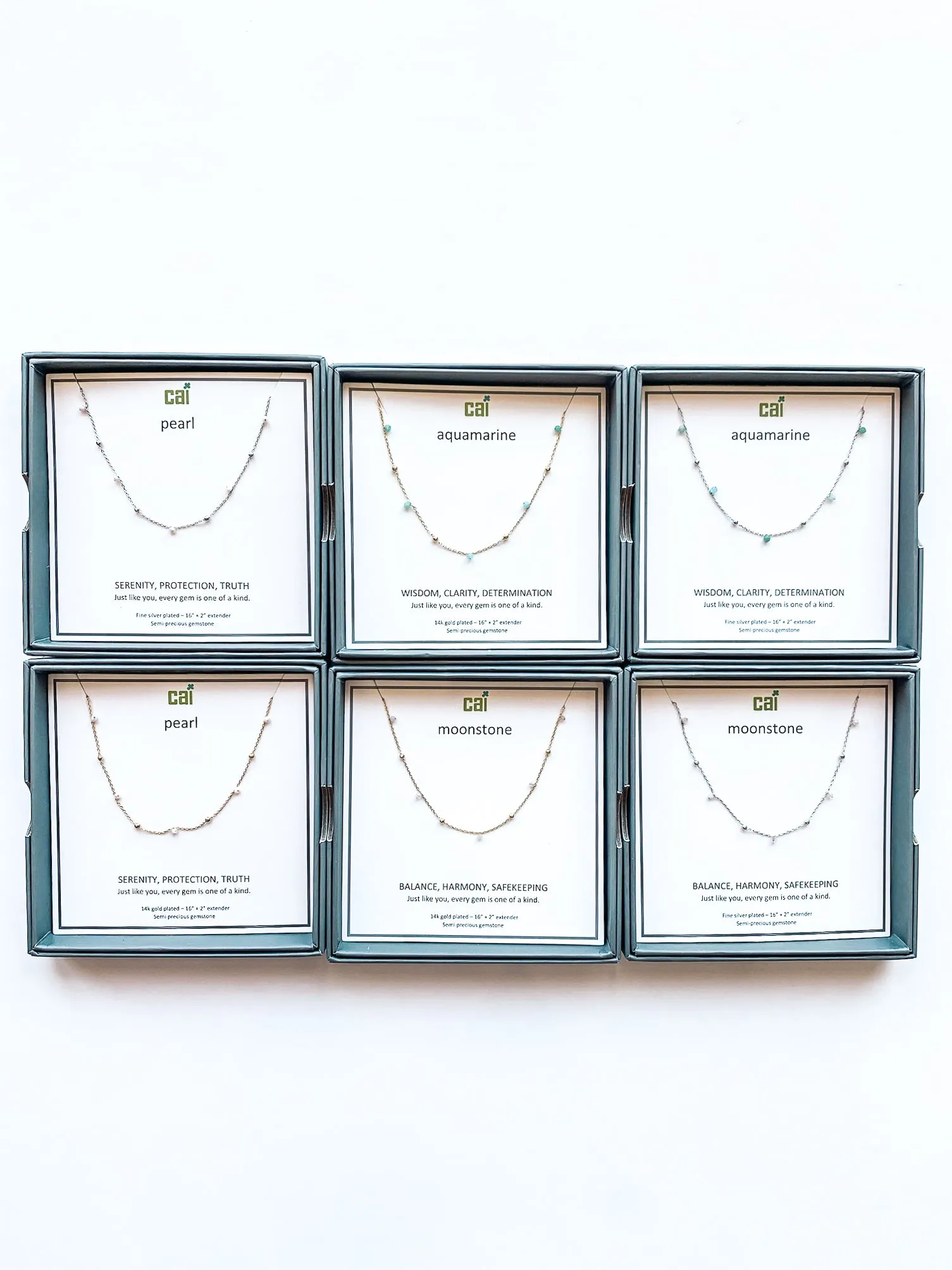 Satellite Gemstone Necklace