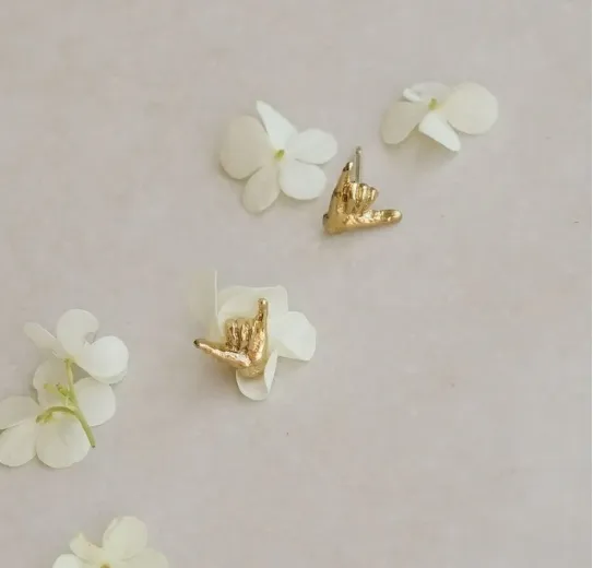 Satomi Studio Shaka Stud Earrings