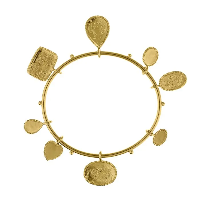 Senses Charm Bangle Bracelet