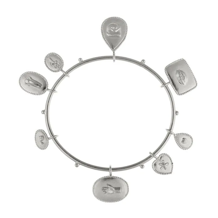 Senses Charm Bangle Bracelet