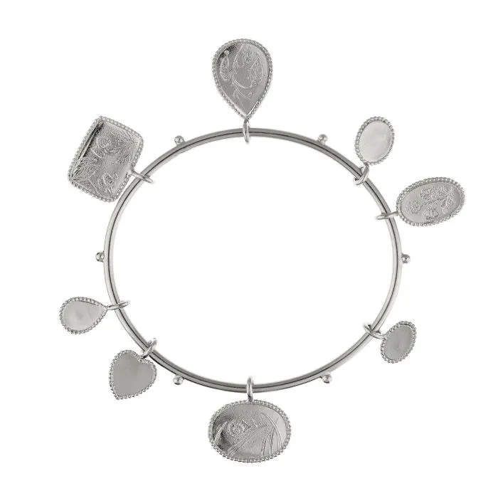 Senses Charm Bangle Bracelet
