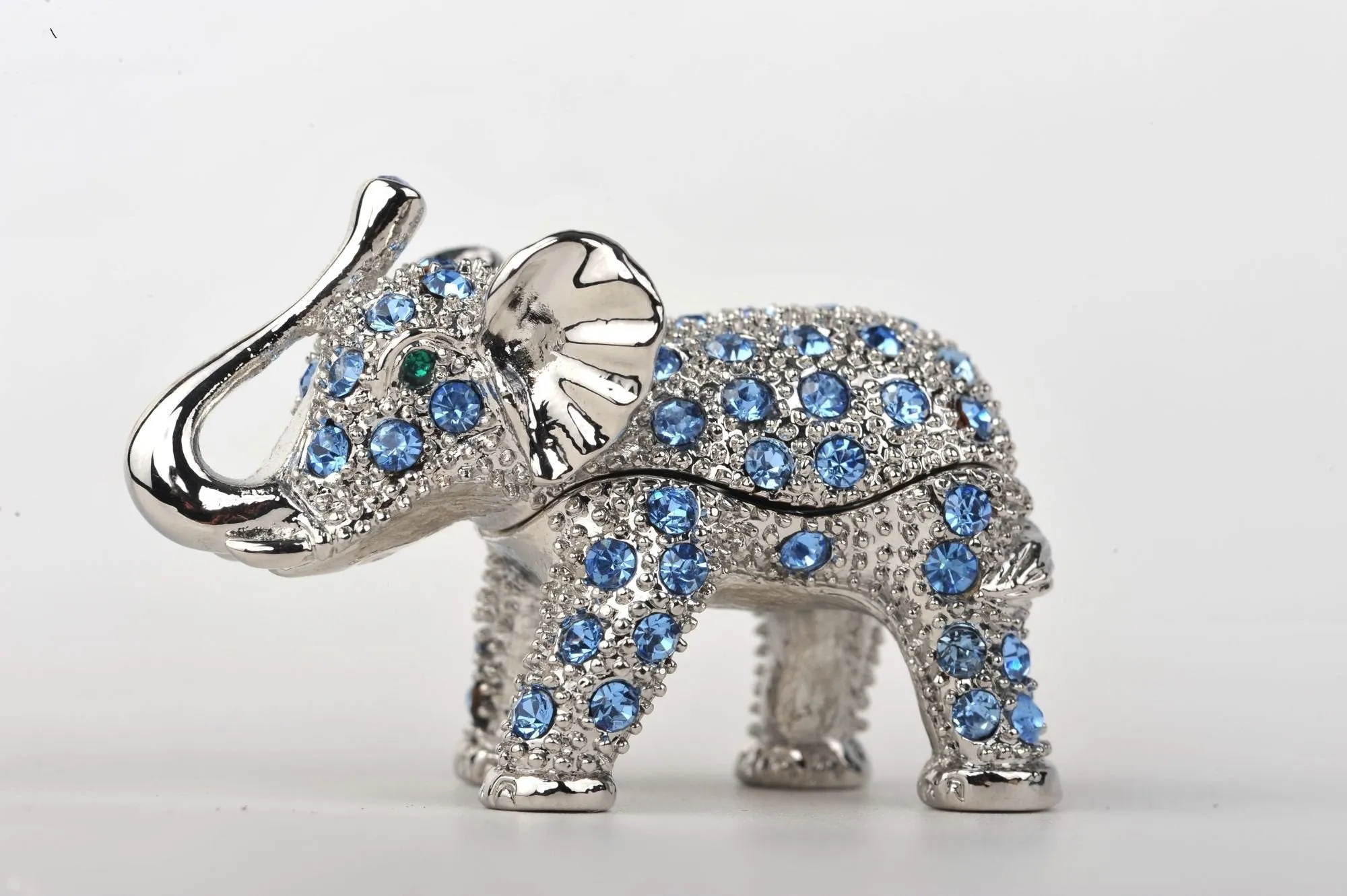 Silver & Blue Elephant