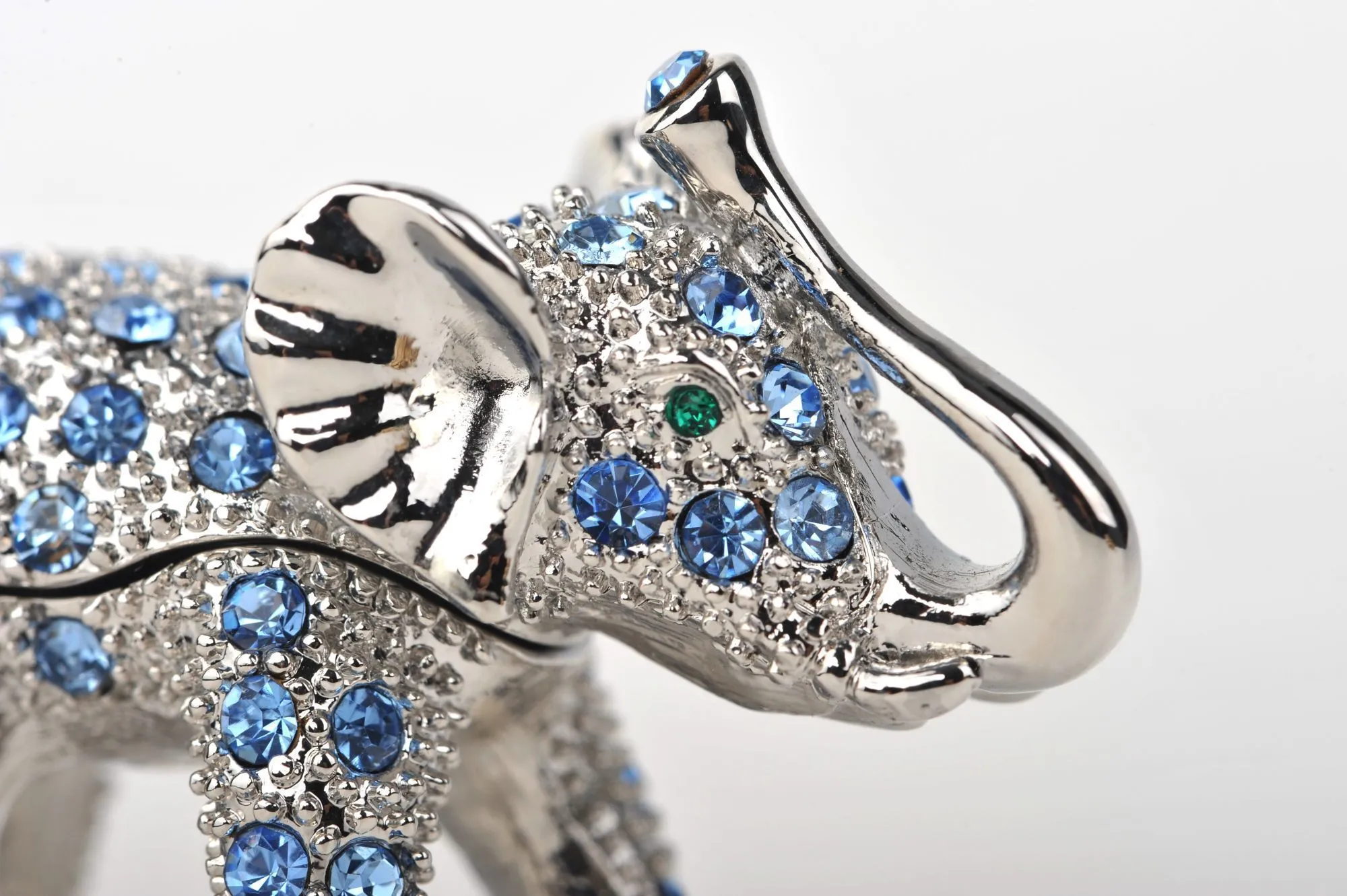Silver & Blue Elephant