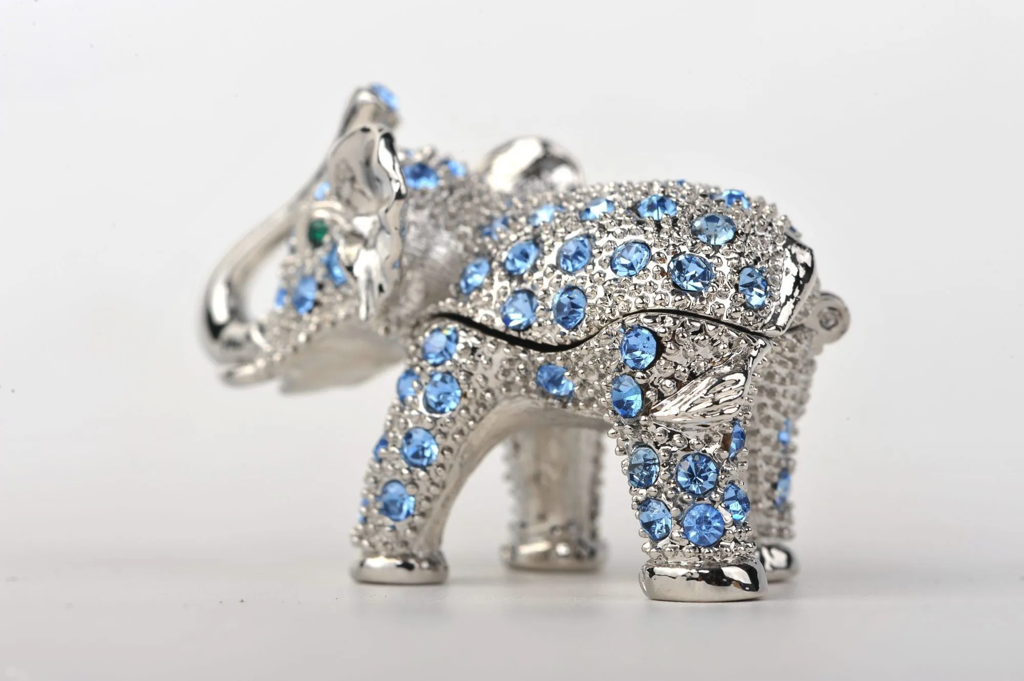 Silver & Blue Elephant