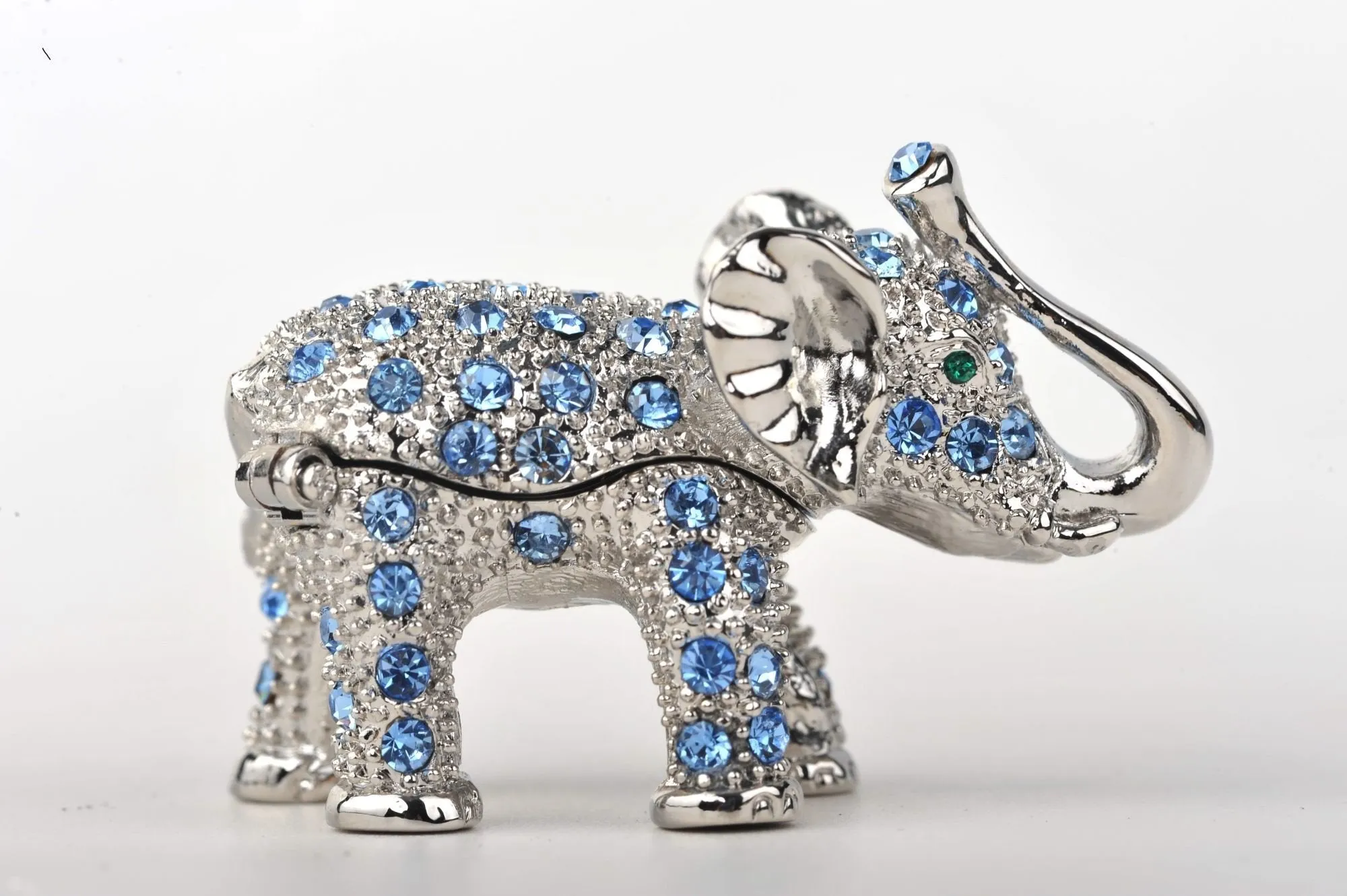 Silver & Blue Elephant