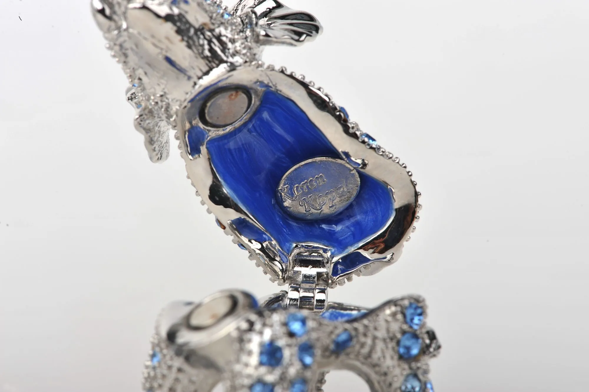 Silver & Blue Elephant
