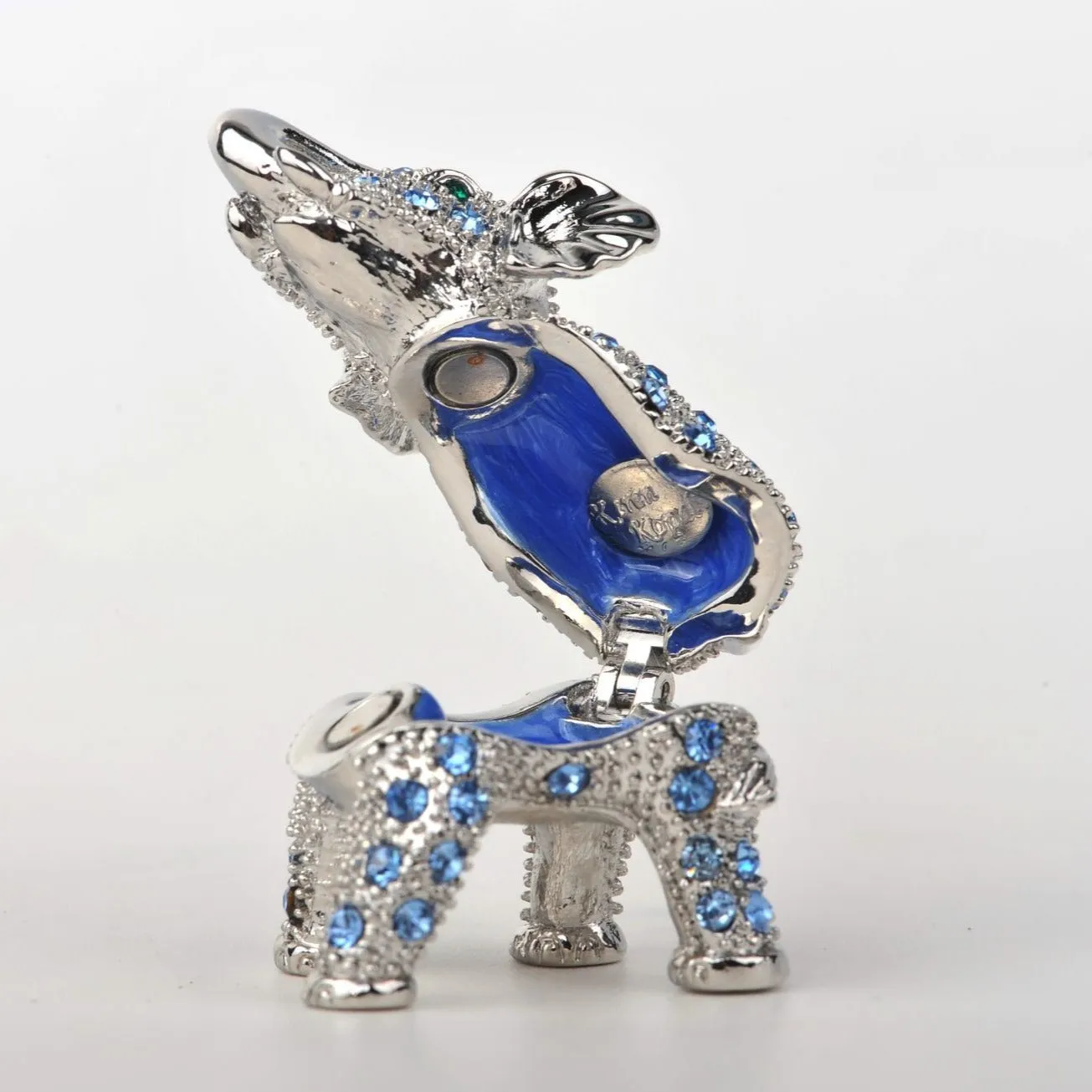 Silver & Blue Elephant
