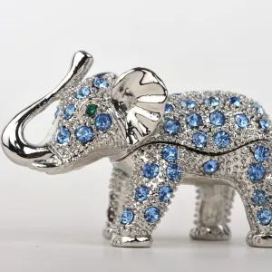 Silver & Blue Elephant